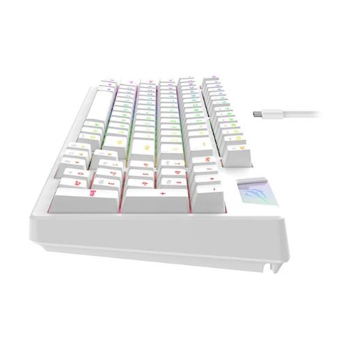 CLAVIER MECANIQUE GAMING HAVIT KB885L 95 KEY RED-SWITCH RGB WHITE